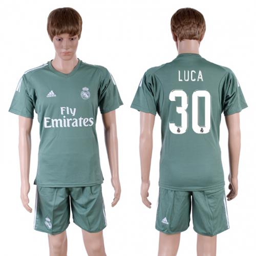Real Madrid #30 Luca Green Goalkeeper Soccer Club Jersey